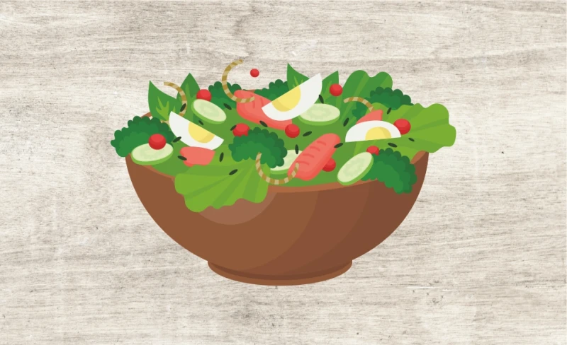 Салат с копчёной куриной грудкой 