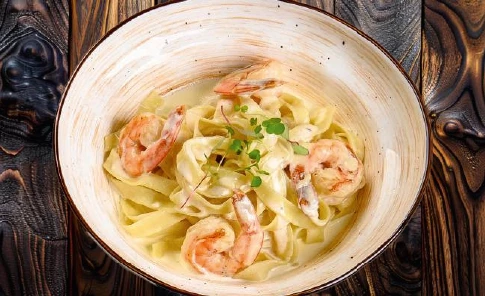 Паста с креветками