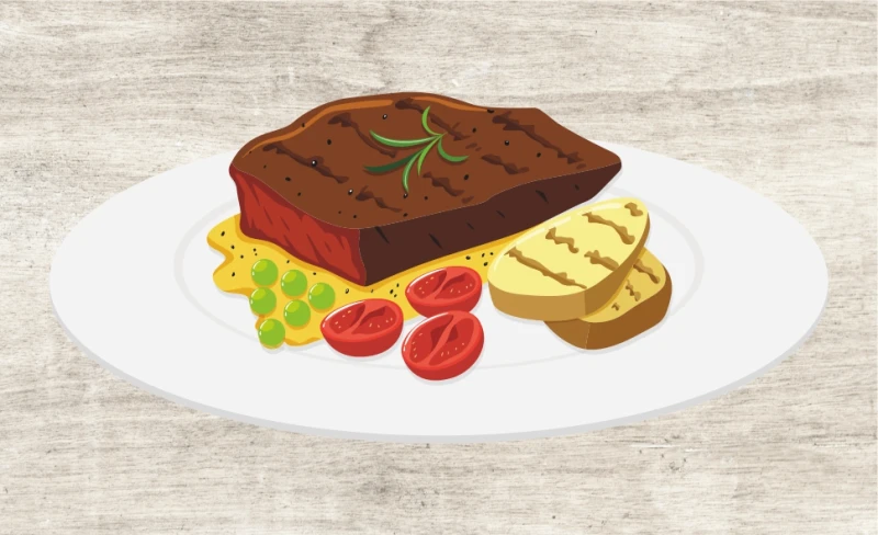 Говяжий язык со сливочным хреном 