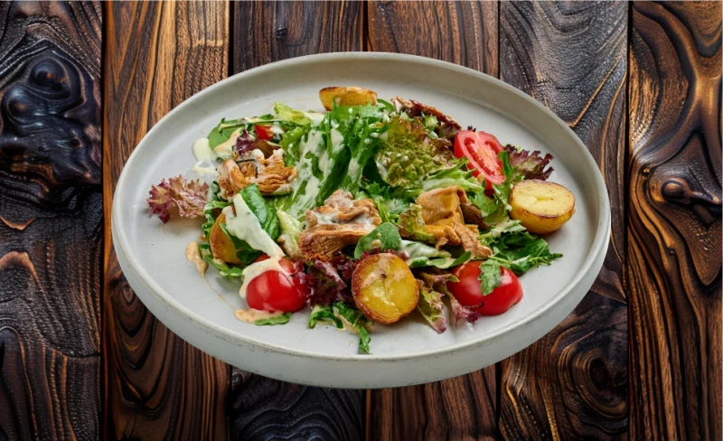 Салат с лисичками 