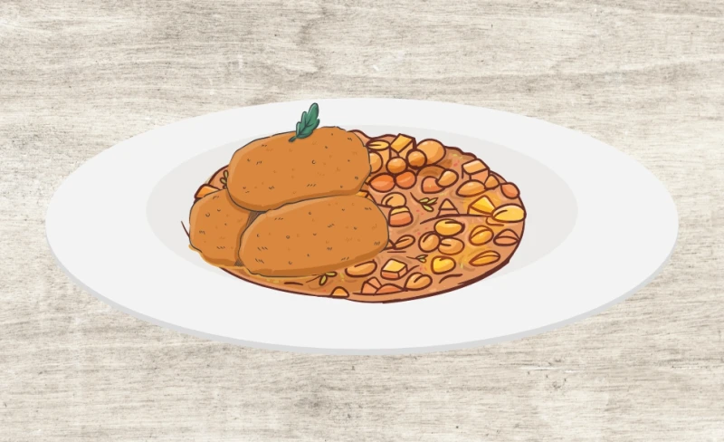 Картофельная котлета 