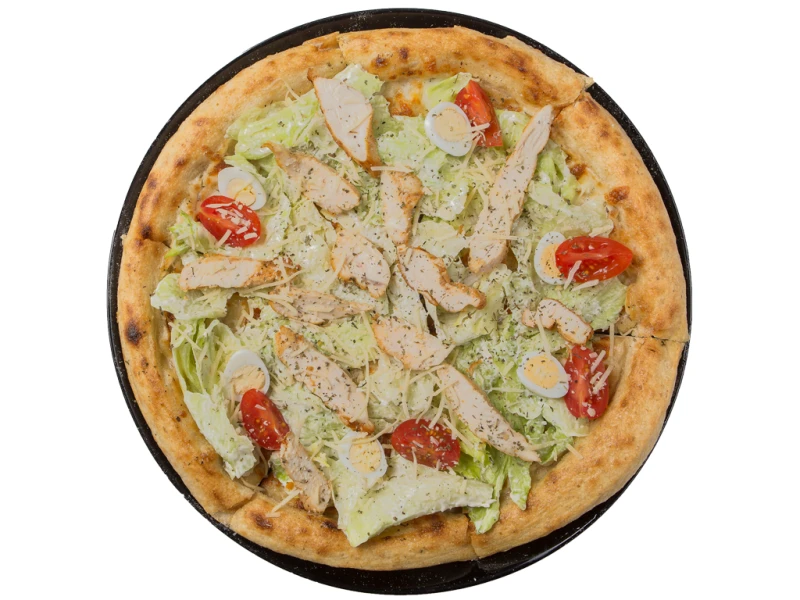 Пицца 25 см Цезарь с курицей