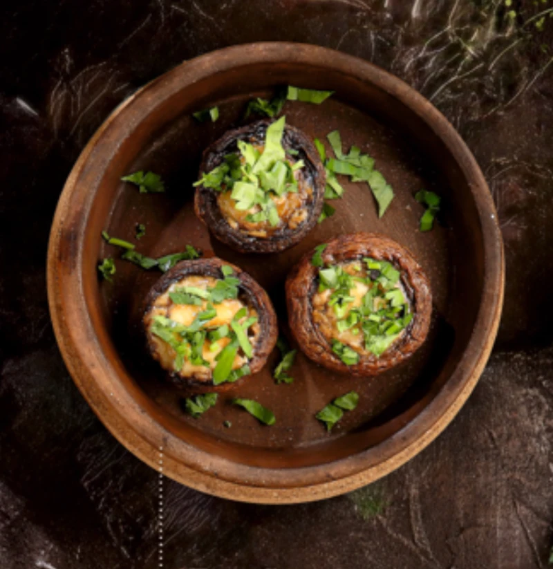 Грибочки с сулугуни