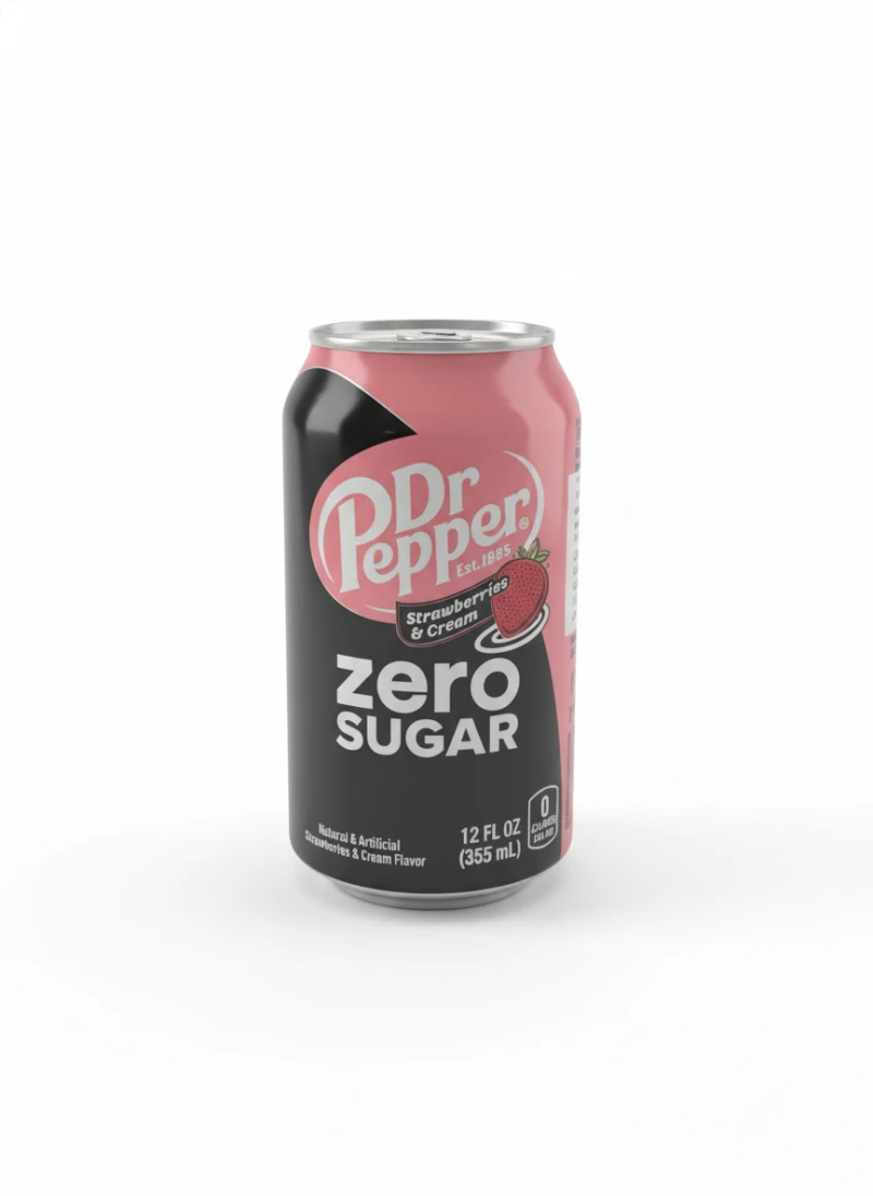 Газированная вода Dr.Pepper Клубника Zero Sugar (350 мл.)