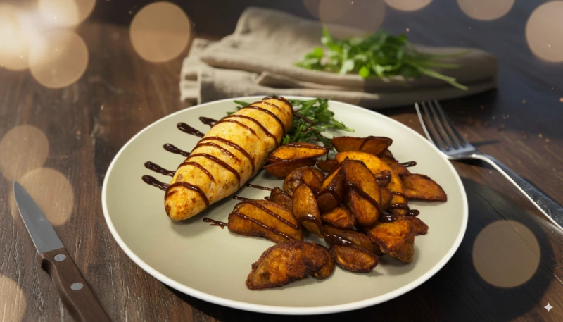 Люля - кебаб куриный с картофельными дольками