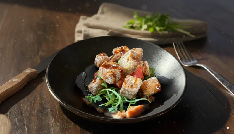 Салат Хрустящий с баклажанами