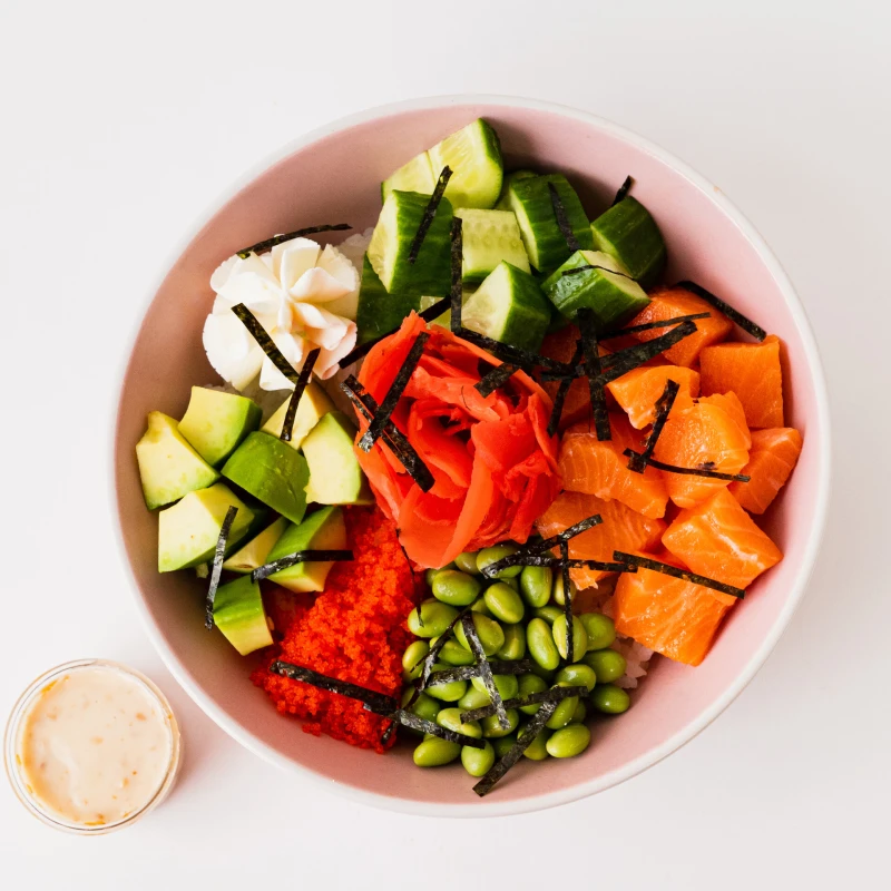 Поке с лососем