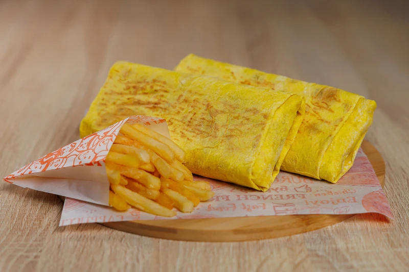 2 Шаурмы Сырные + карт мал