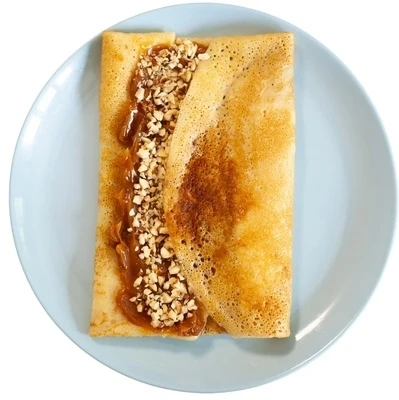 БЛИН СО СГУЩЕНКОЙ И ОРЕХАМИ