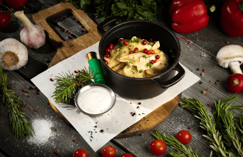 Пельмени Чумовые со сметаной