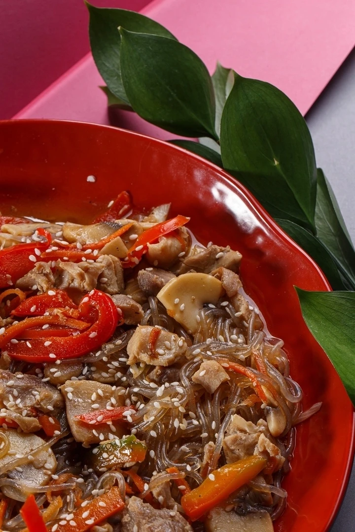 Чапчхе с говядиной