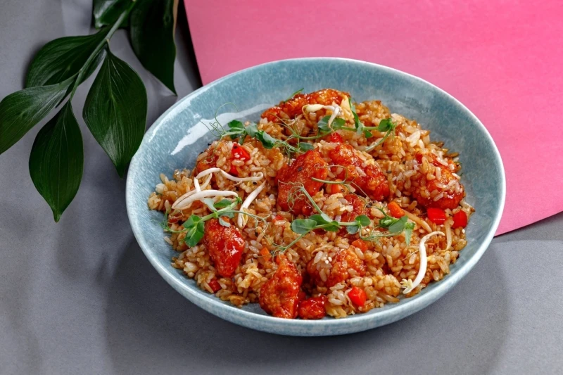 Тяхан с курицей Поп Корн