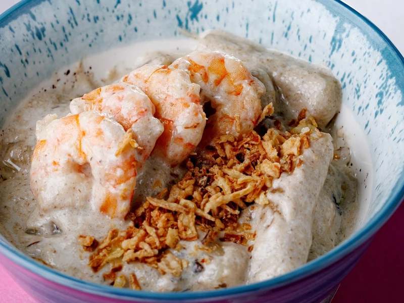 Ток Поки с креветкой