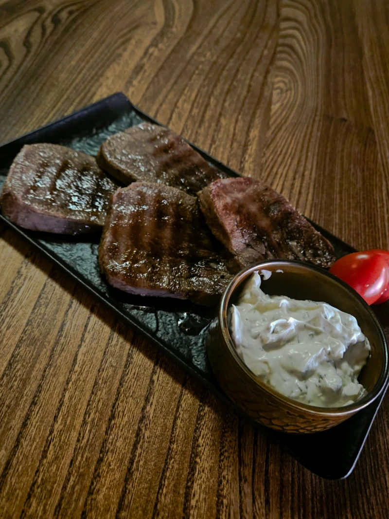 Говяжий язык на гриле 