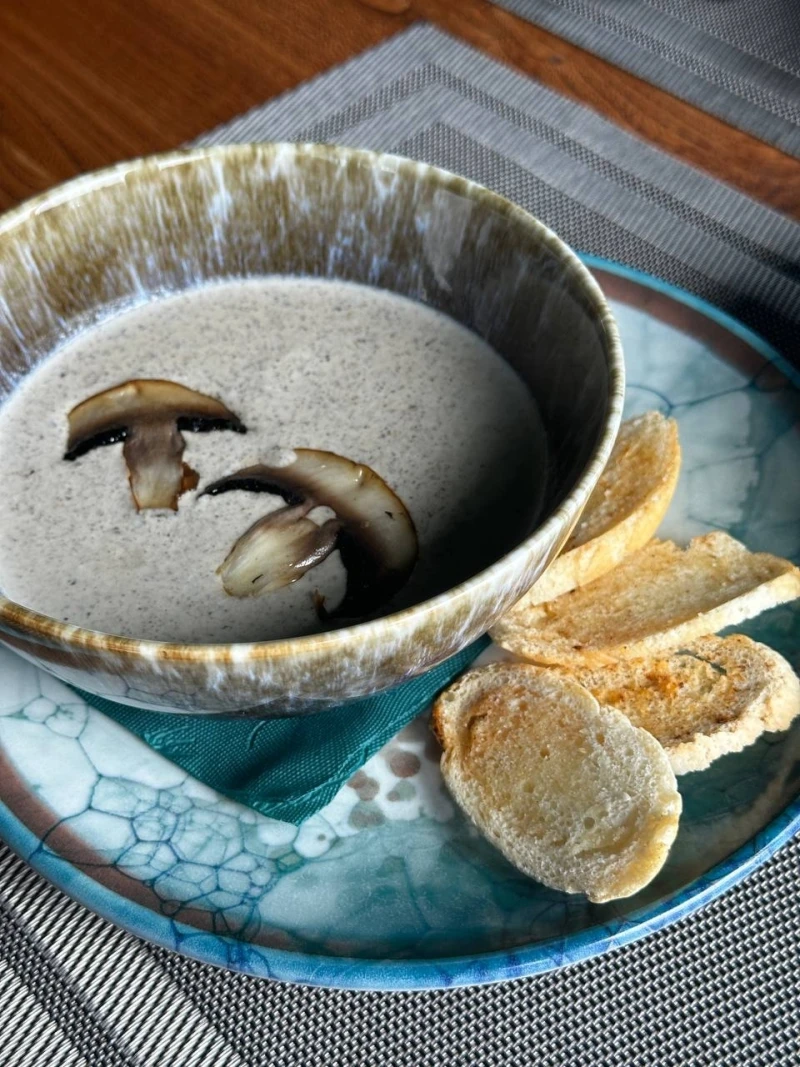 Суп грибной крем