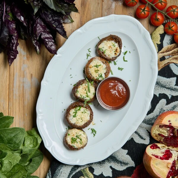 Шампиньоны на гриле