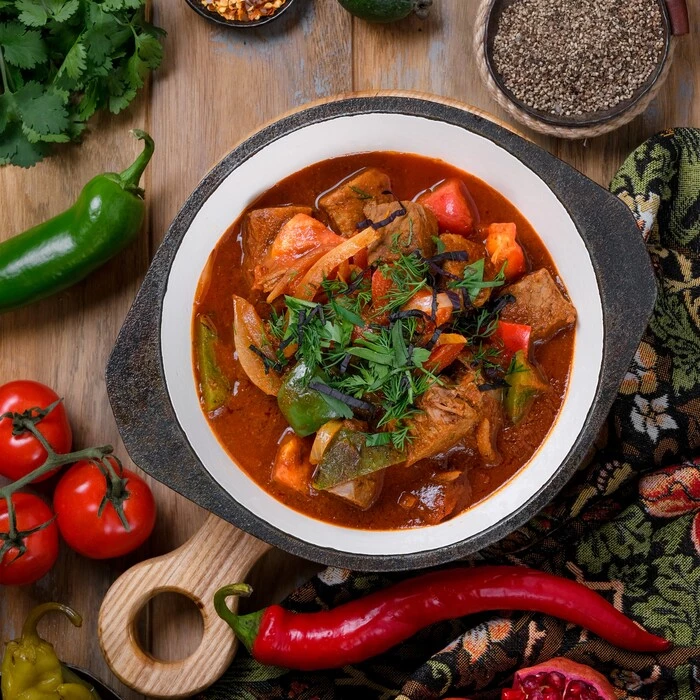 Чашушули с говядиной