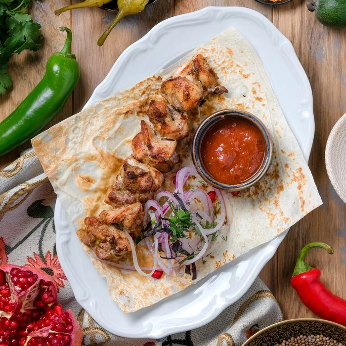 Шашлык из куриного бедра