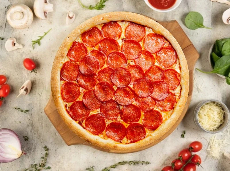 Пепперони двойная 22см