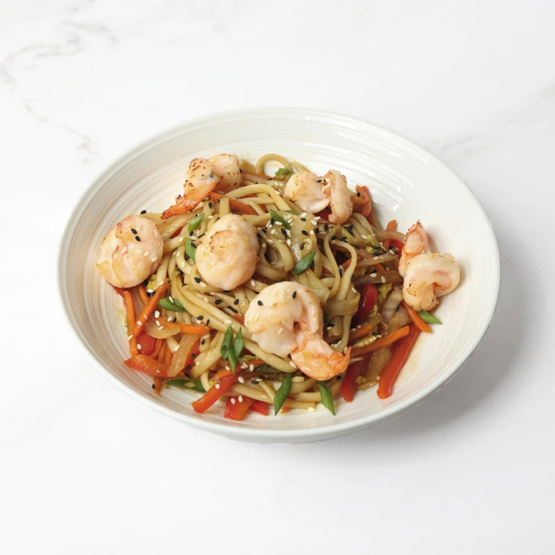 ♥ Wok c тигровыми креветками