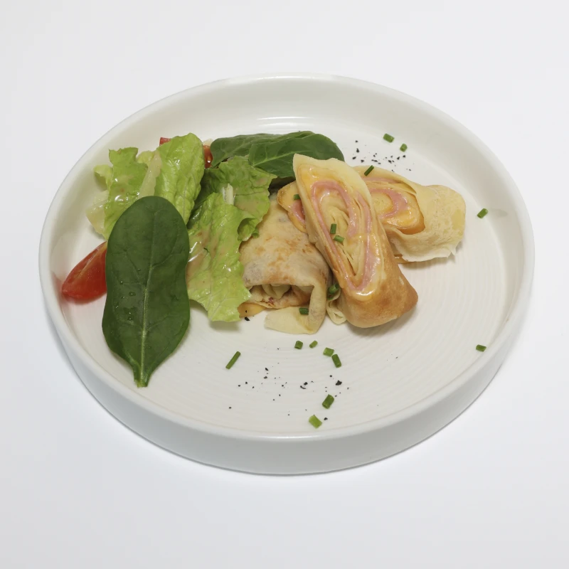 Блины с ветчиной и сыром