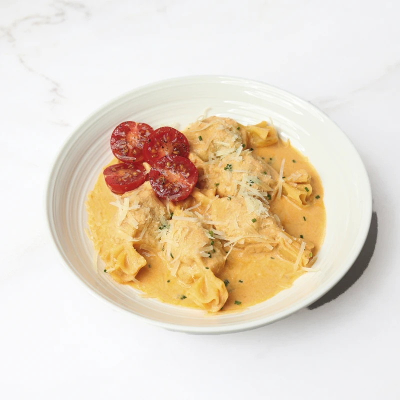 ♥ Равиоли с тигровыми креветками в соусе Биск 