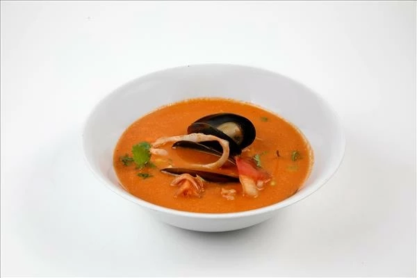 Том-ям с морепродуктами и рис на пару