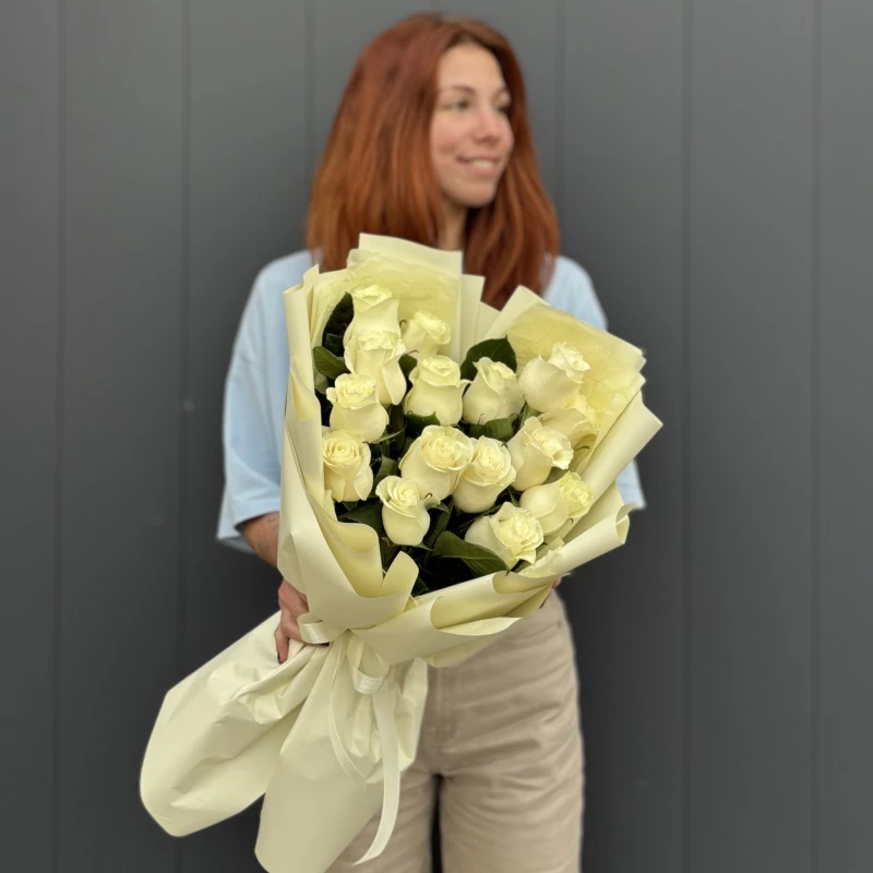 Букет из 15 роз Эквадор (60-70см)