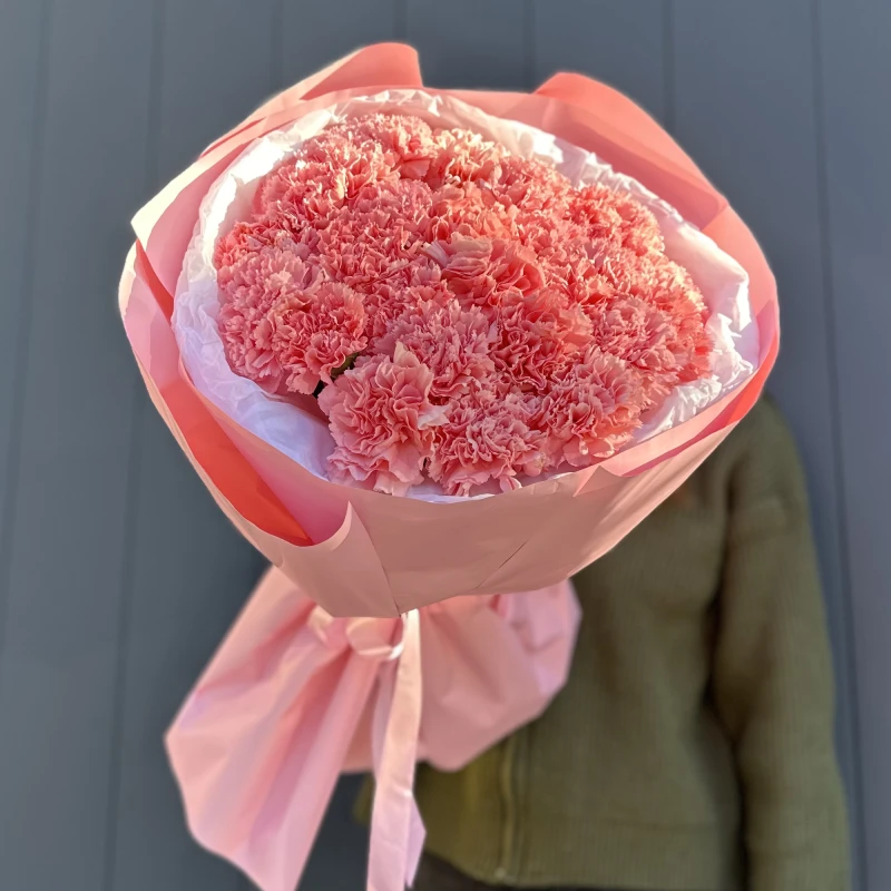 Букет из 25 ярко-розовых Диантусов