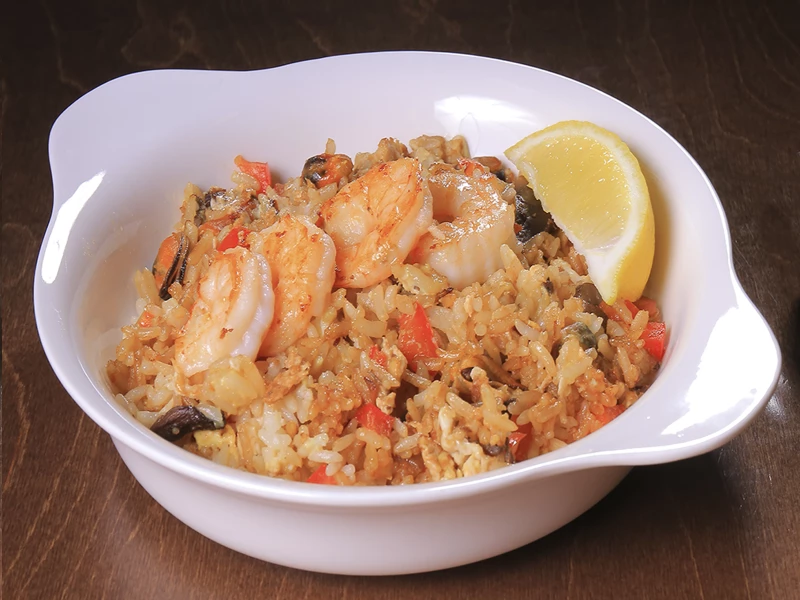 Тепаньяки с креветками