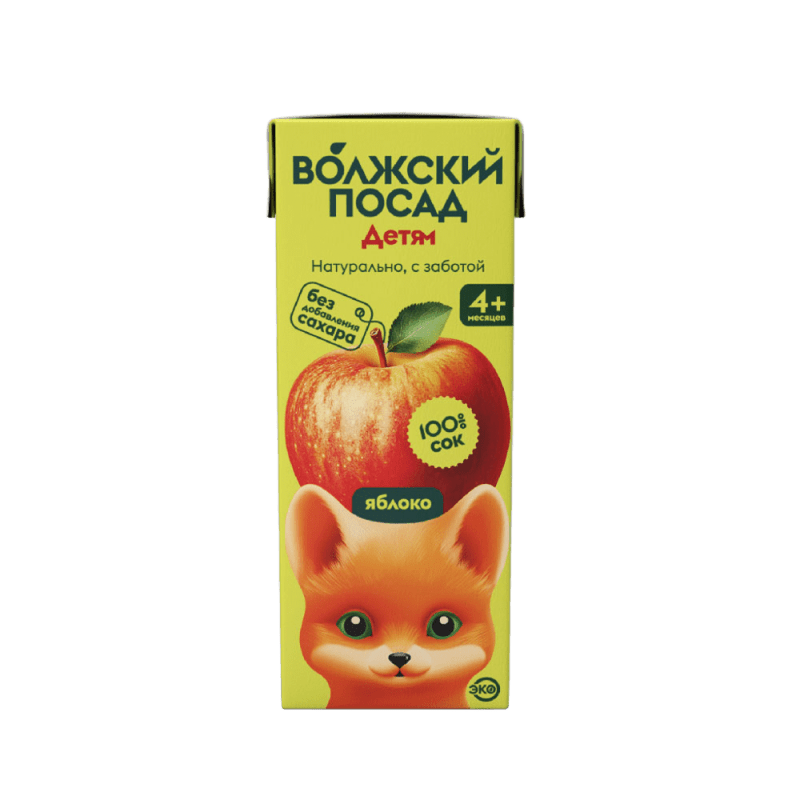 Сок Волжский посад ЯБЛОКО 0,2 л