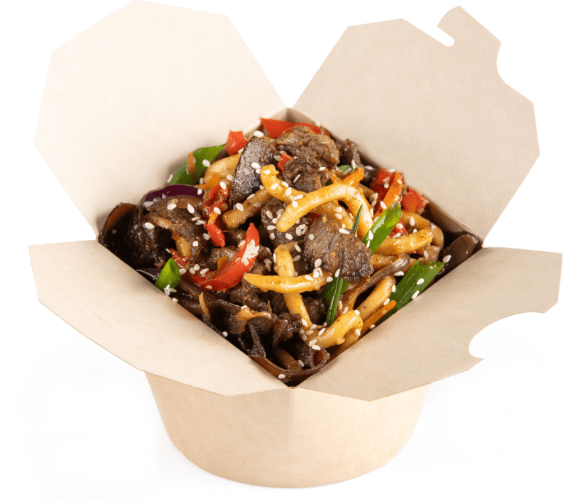 Вок с говядиной в тайском соусе