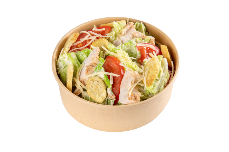 Салат Цезарь с цыпленком