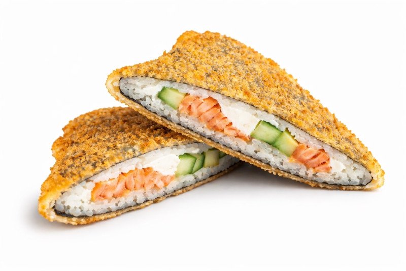 Сэндвич ролл лосось терияки
