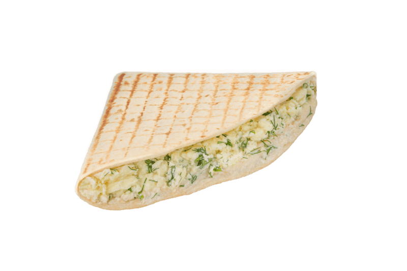 Кесадия с зеленью и имеретинским сыром