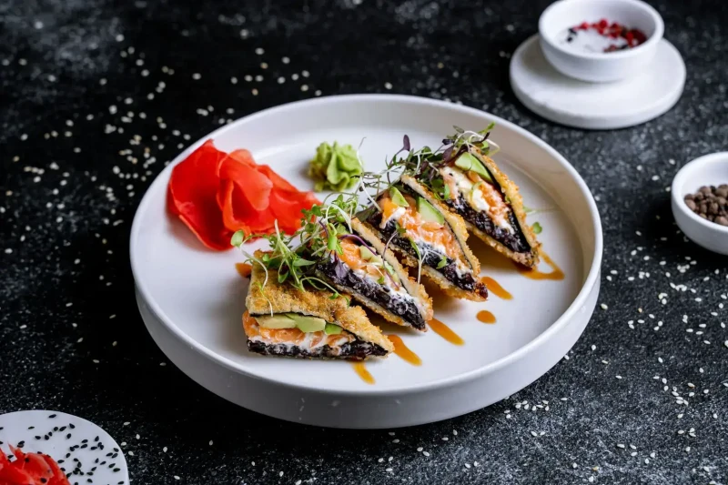 Пицца-ролл с семгой