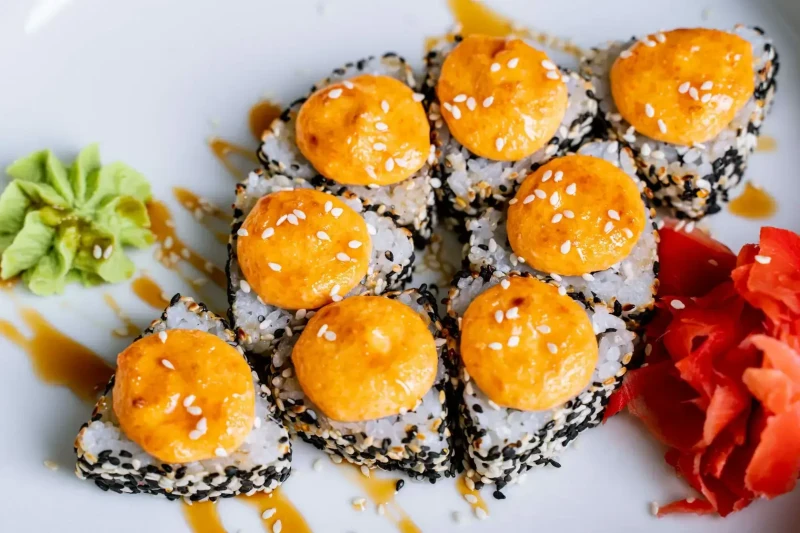 Запеченное горячее сердце самурая