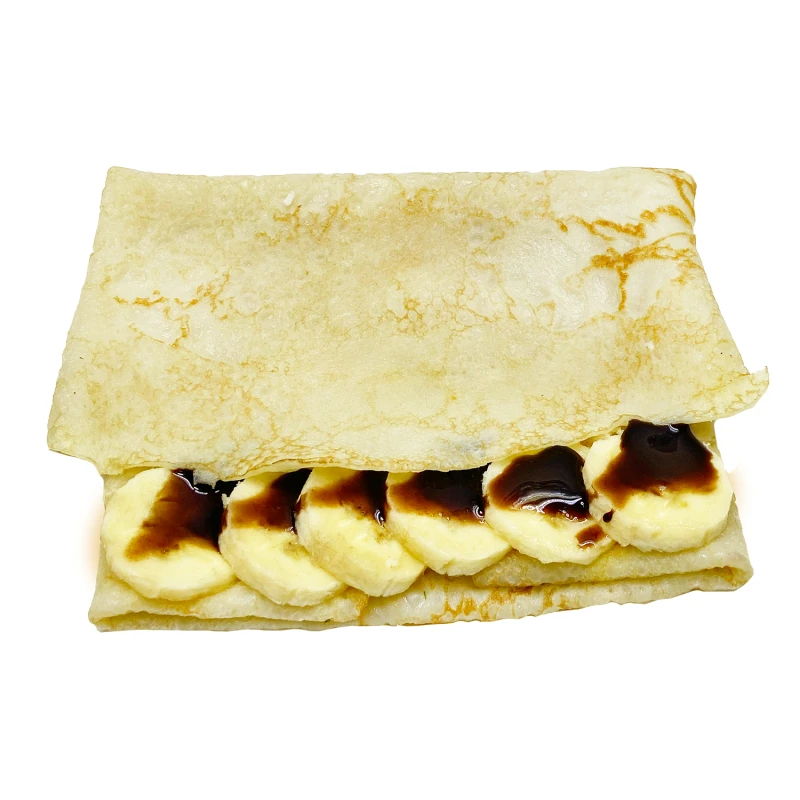 С бананом и шоколадным соусом (блинчик)