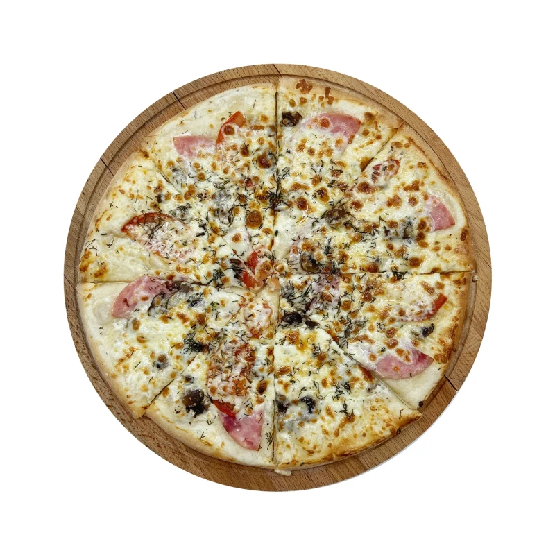 Ветчина с грибами пицца 