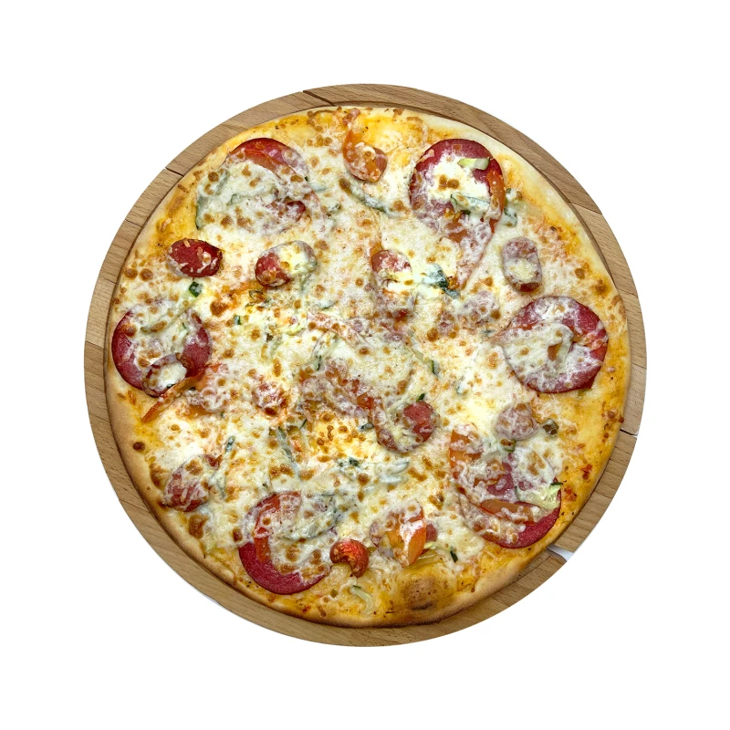 Пепперони с овощами пицца 