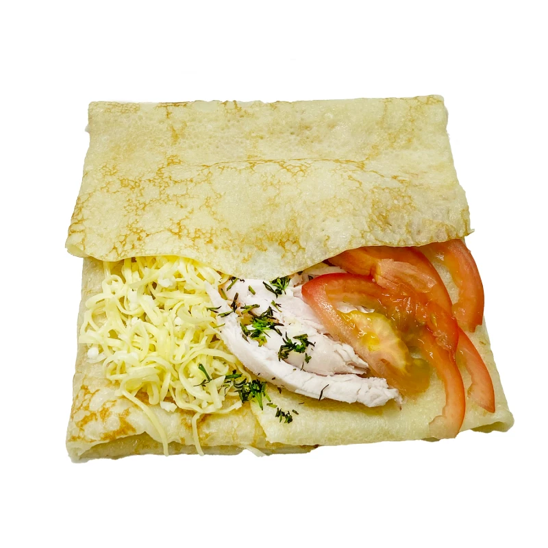 С копч. курицей и сыром (блинчик)