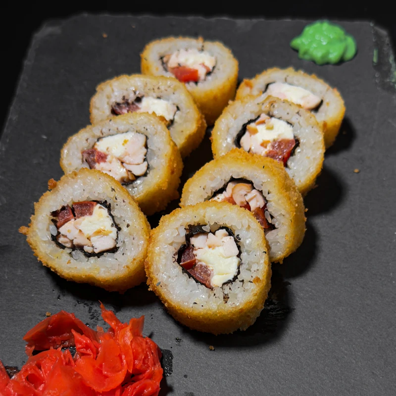 Темпура с копченой курицей