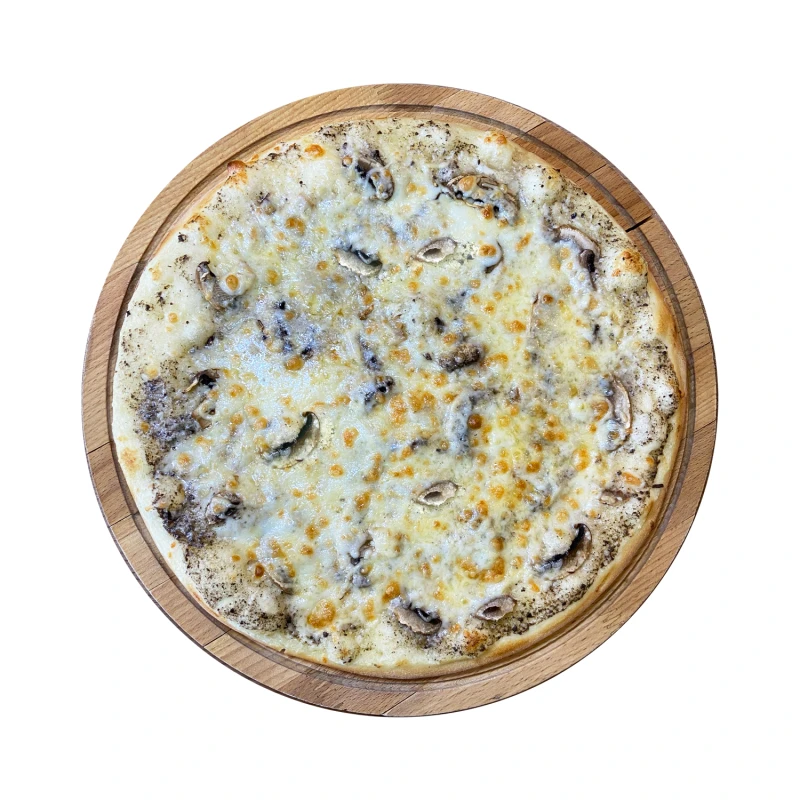 Грибная с трюфелями на слив.соусе пицца 