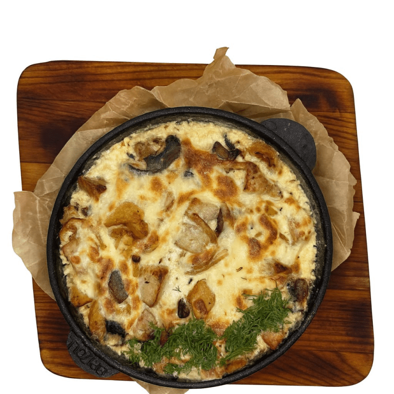 Свинина запеченная с грибами