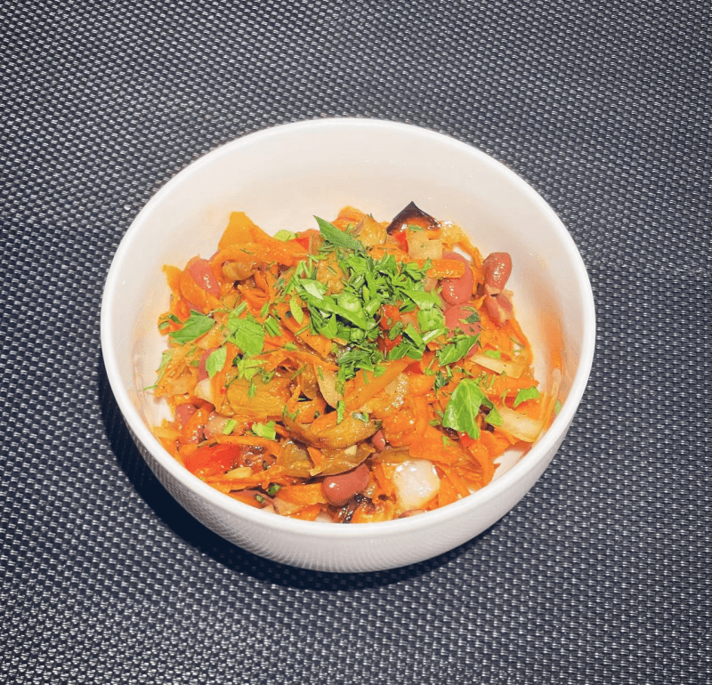 Салат с запеченными овощами