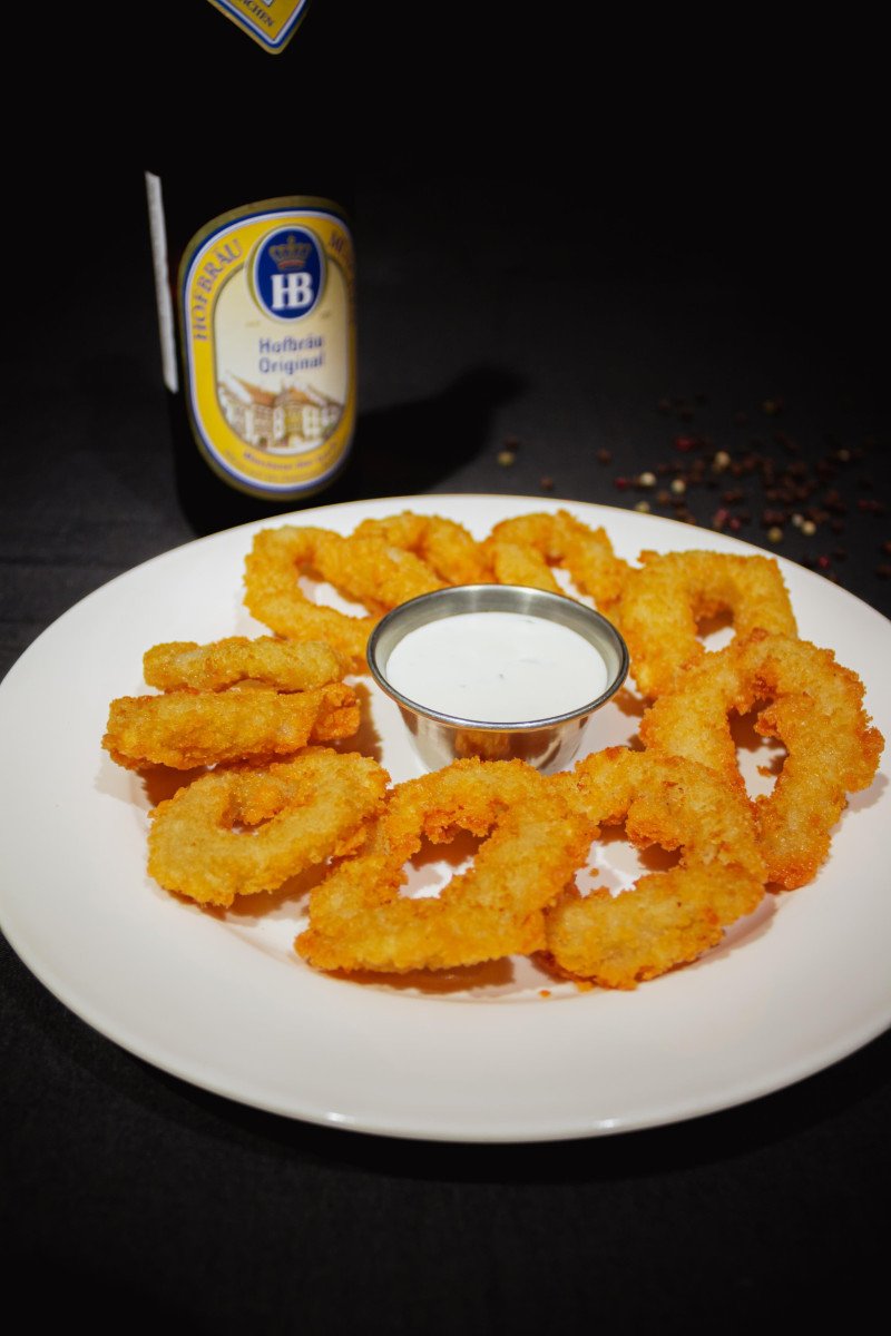 Кольца кальмара в панировке панко