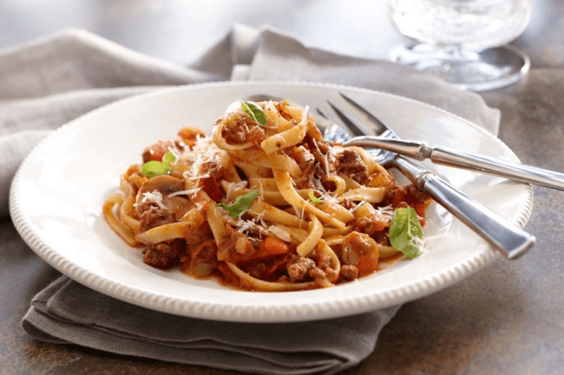 Паста с телятиной