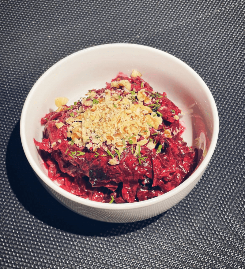 Салат печень куриная со свеклой