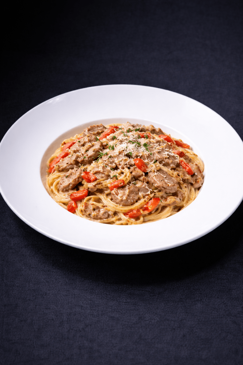 Паста с телятиной 
