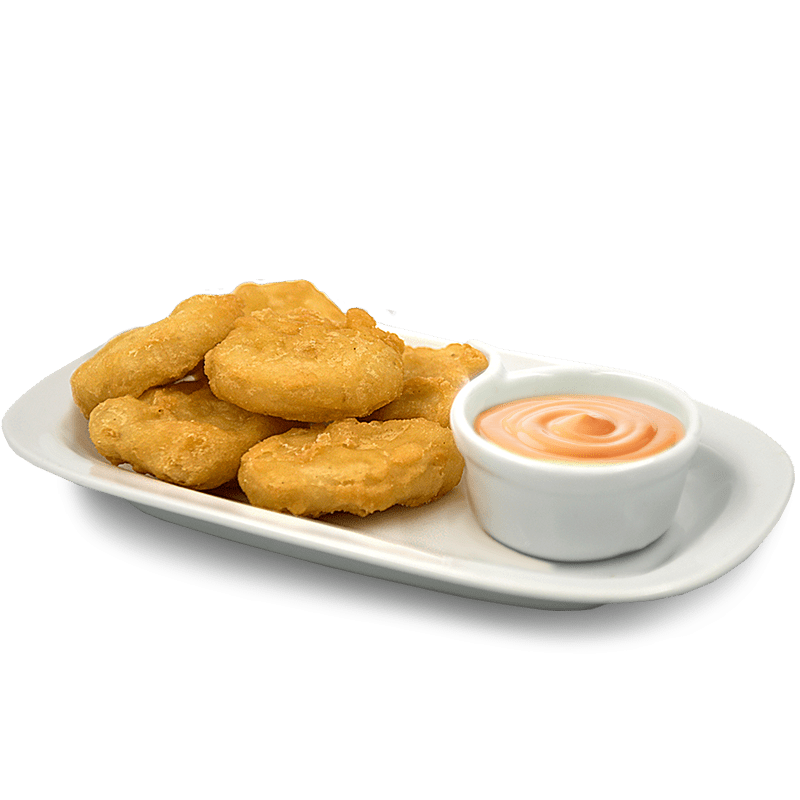 Хрустящие наггетсы с соусом спайси